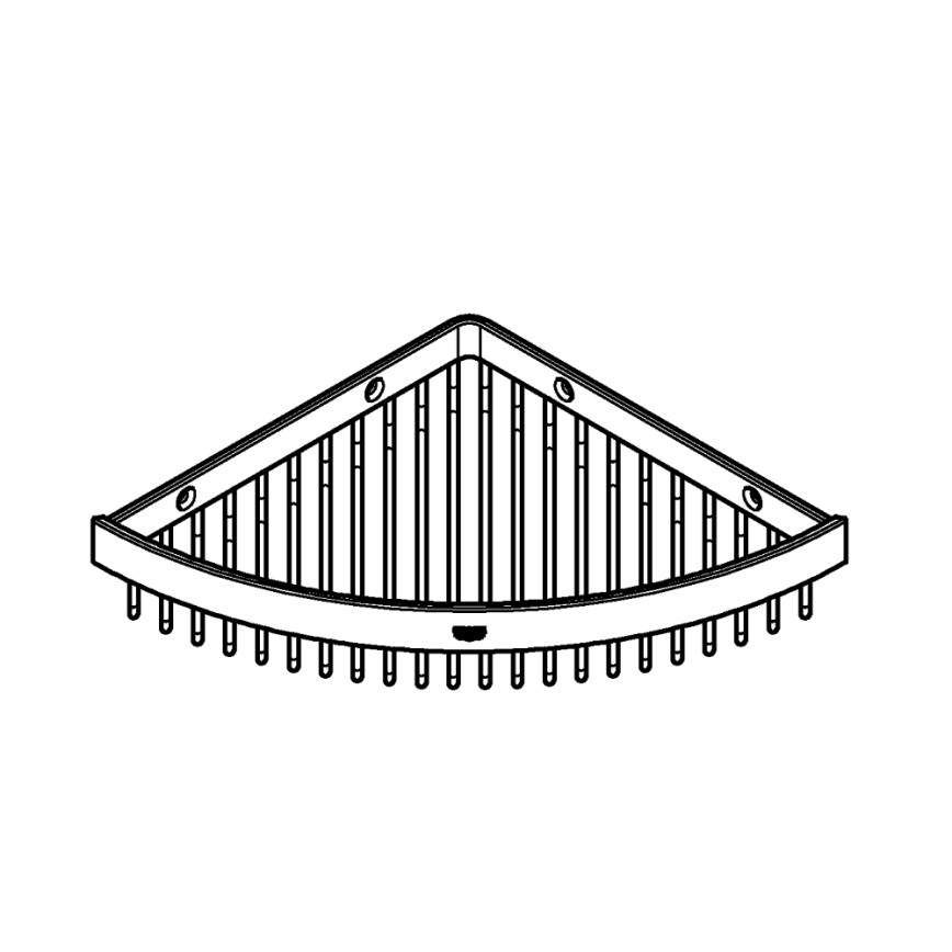 GROHE 40809000 - Drótkosaras szappantartó SELECTION CUBE 20 × 20 cm fényes króm