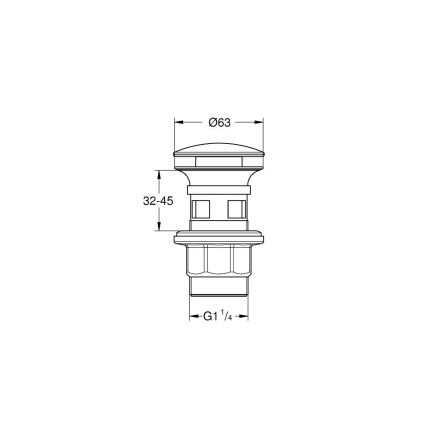 GROHE 40824000 - Lefolyógarnitúra fényes króm