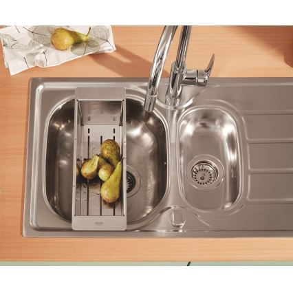 GROHE 40852SD0 - Többfunkciós rozsdamentes acél szűrő 450 × 150 × 100 mm