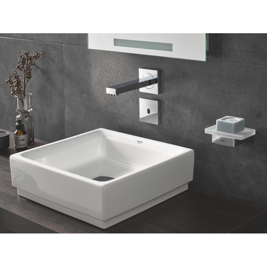 GROHE 40865000 - SELECTION CUBE tartó, fényes króm