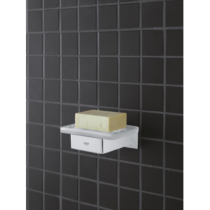 GROHE 40865000 - SELECTION CUBE tartó, fényes króm