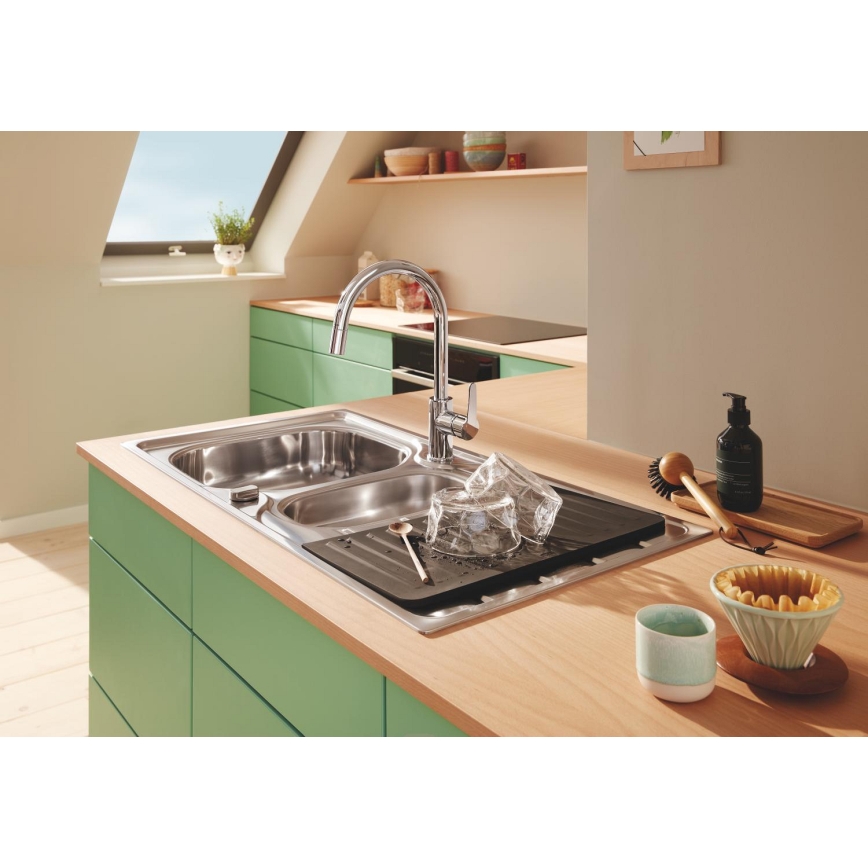 GROHE 40871K00 - Csepegtető tálca 450 x 400 mm kerámia/fekete