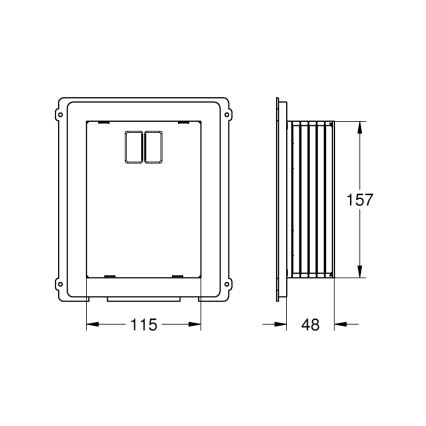 GROHE 40949000 - Ellenőrző akna RAPID