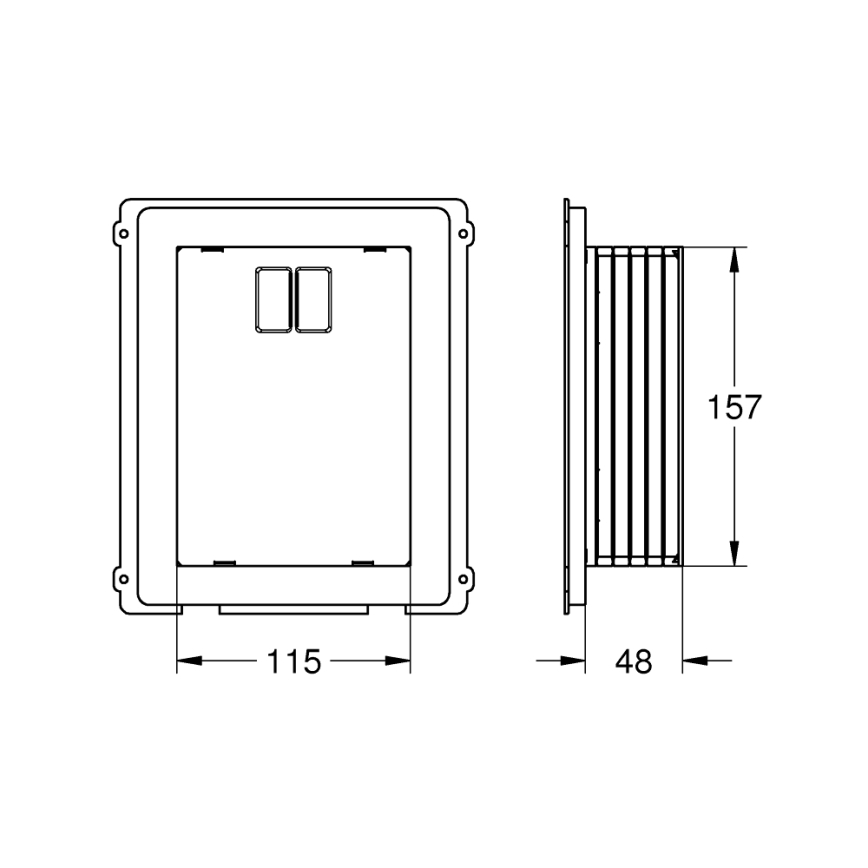 GROHE 40949000 - Ellenőrző akna RAPID
