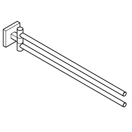 GROHE 40976DC0 - START CUBE törölközőtartó 438 mm, nemesacél