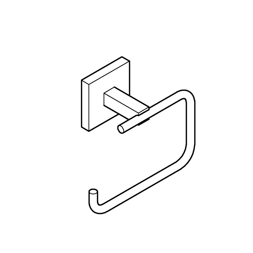 GROHE 40978DC0 - START CUBE WC-papírtartó, nemesacél