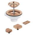 GROHE 40996DL0 - Rézből készült lefolyókészlet konyhai mosogatókhoz