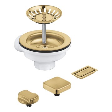 GROHE 40996GN0 - Lefolyószett konyhai mosogatókhoz, arany