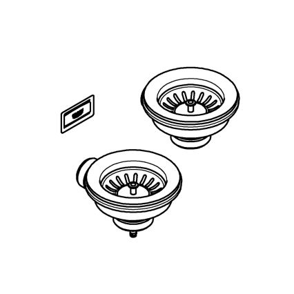 GROHE 40997DL0 - bronz lefolyószett (tartozék)