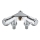 GROHE 41020000 - EGGEMANN 12” dupla szelep, fényes króm