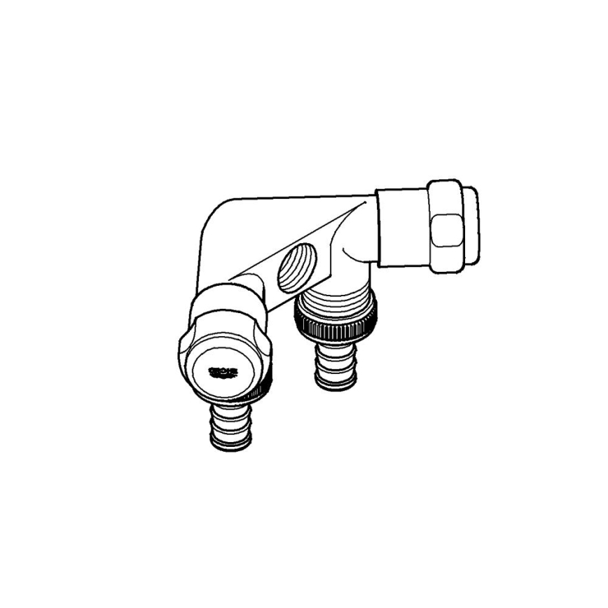 GROHE 41020000 - EGGEMANN 12” dupla szelep, fényes króm