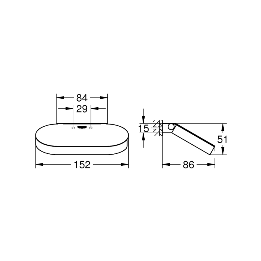 GROHE 41069000 - SELECTION WC-papírtartó, fényes króm