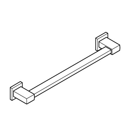 GROHE 41095DC0 - Fürdőkád kapaszkodó QUICKFIX START CUBE 504 mm bambusz/barna