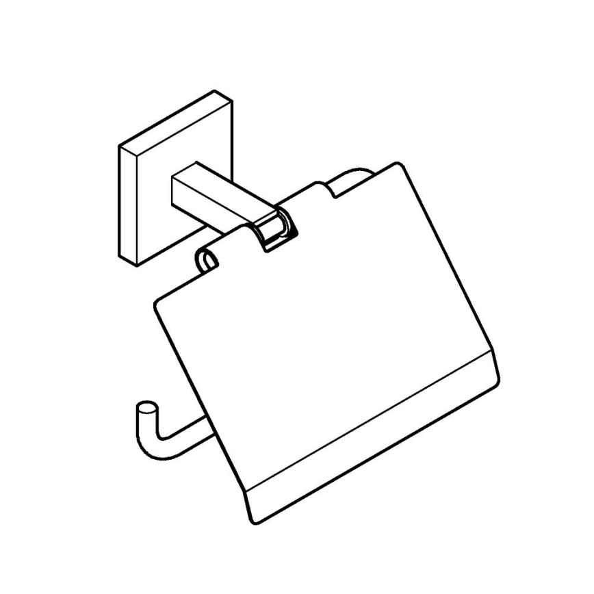 GROHE 41102000 - START CUBE WC-papírtartó, fényes króm