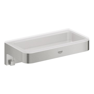 GROHE 41107DC0 - START CUBE zuhanypolc, 200 mm, rozsdamentes acél