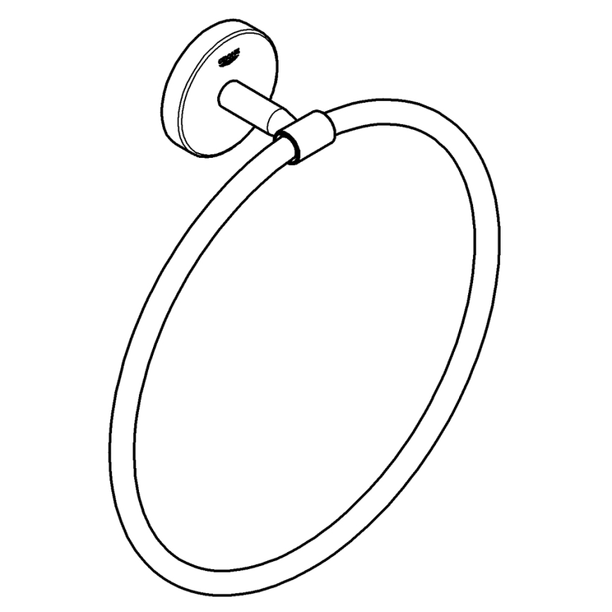 GROHE 41167000 - START COSMOPOLITAN törölközőtartó, átmérő 200 mm, fényes króm