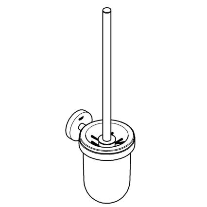 GROHE 41185DC0 - ESSENTIALS WC-tisztító készlet, rozsdamentes acél