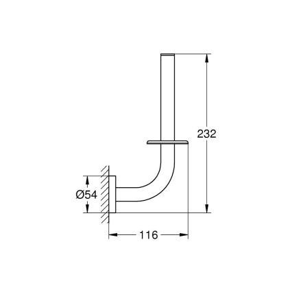 GROHE 41186000 - START tartalék WC-papírtartó, fényes króm
