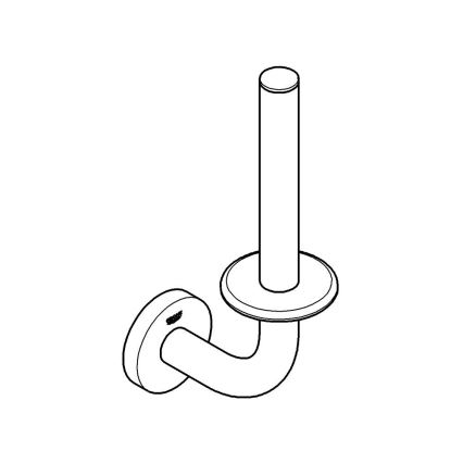 GROHE 41186DC0 - Pót WC-papírtartó 116 x 232 mm rozsdamentes acél