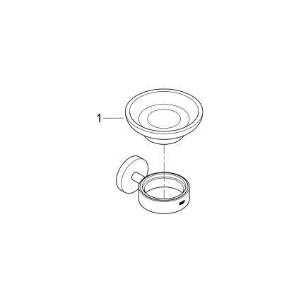 GROHE 41193000 - ESSENTIALS szappantartó, fényes króm