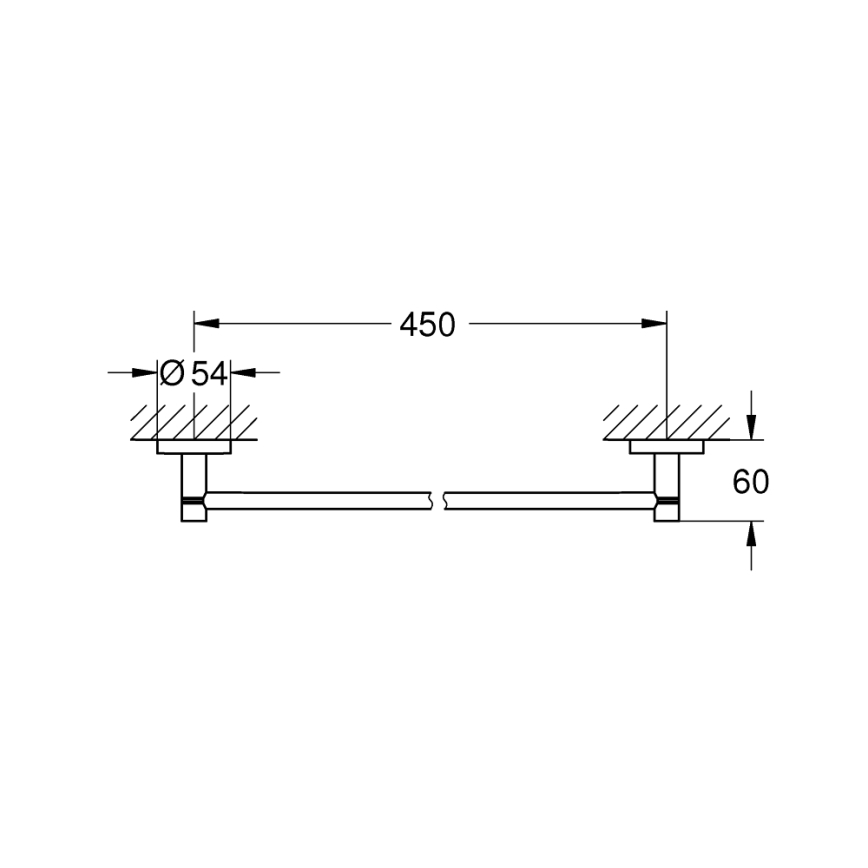 GROHE 41197DC0 - Törölközőtartó START 504 mm rozsdamentes acél