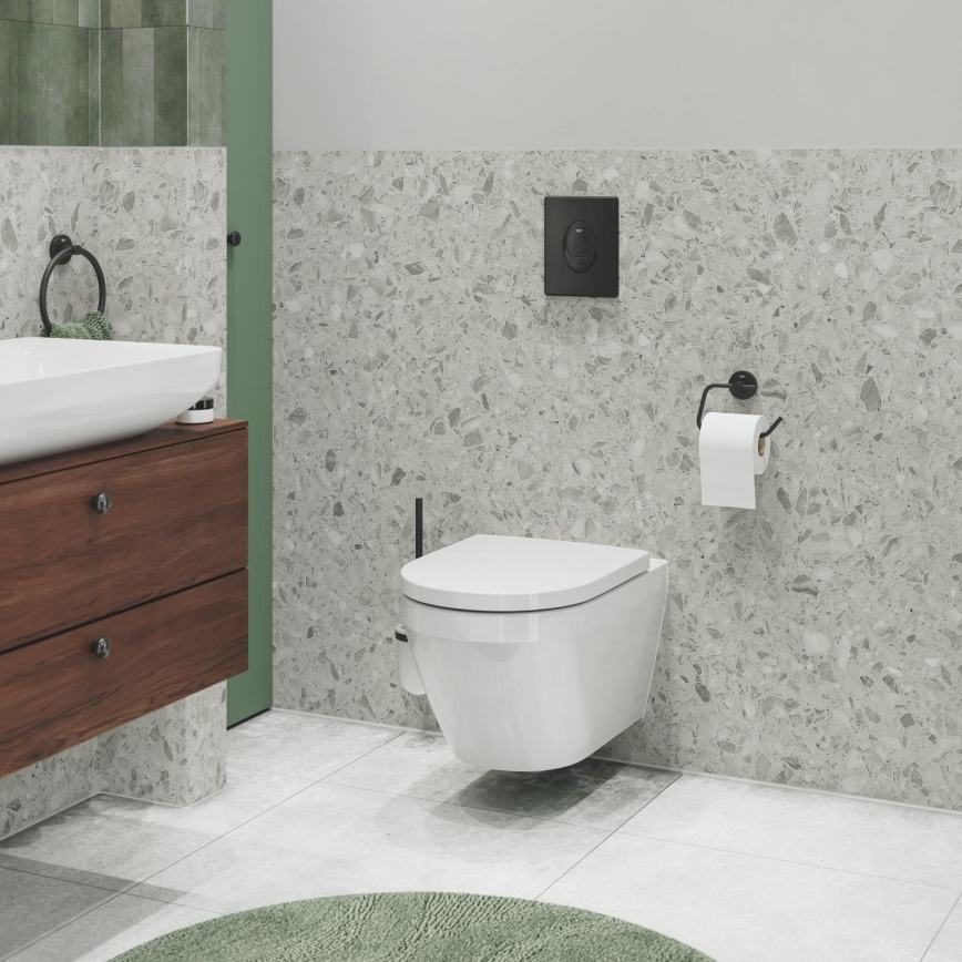 GROHE 412002430 - WC-papírtartó START 119 × 44 mm fekete