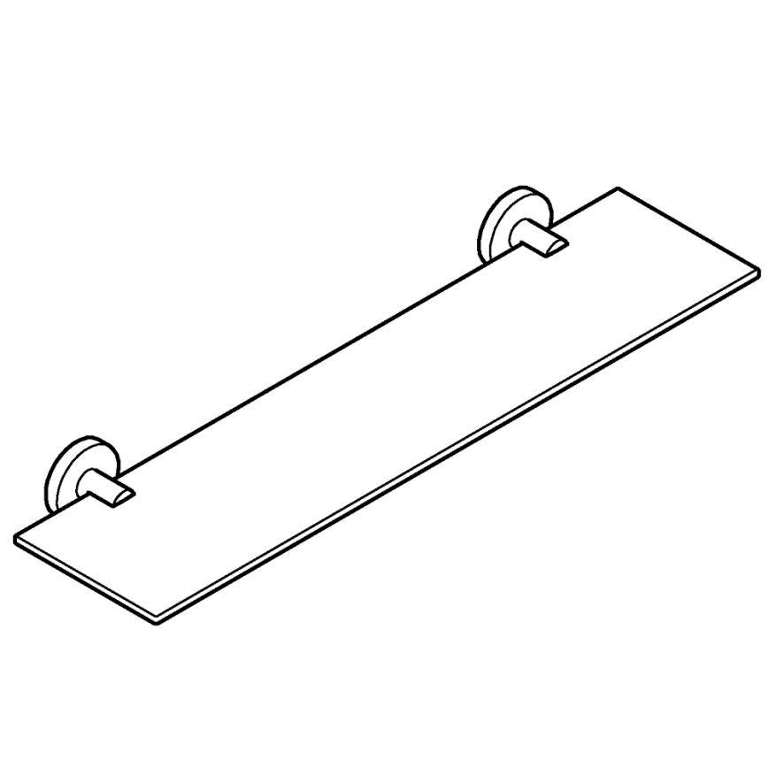 GROHE 41202DC0 - START üvegpolc 530 mm rozsdamentes acél