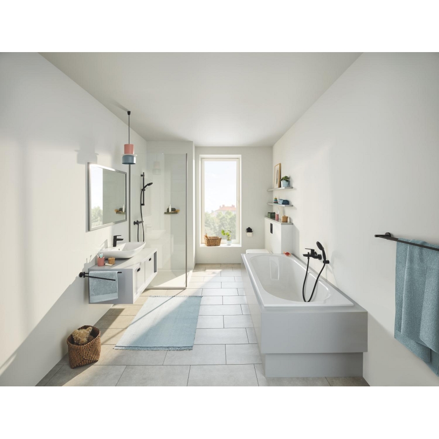 GROHE 412032430 - Kétkaros törölközőtartó START 654 mm fekete