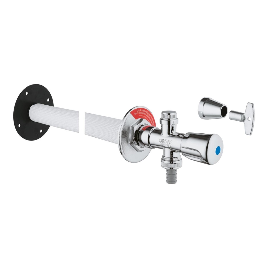 GROHE 41208000 - EUROTEC külső fali csap DN 15, fényes króm
