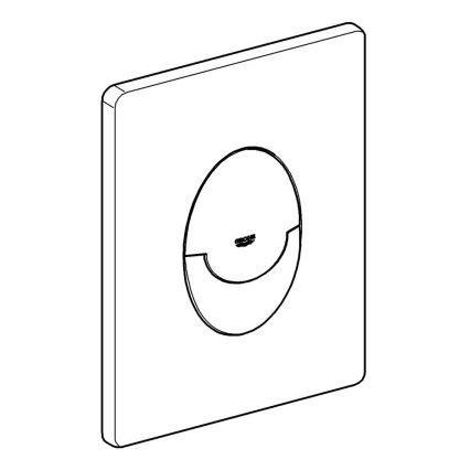 GROHE 42304000 - WC-öblítő nyomólap SKATE AIR 156 × 197 mm fényes króm