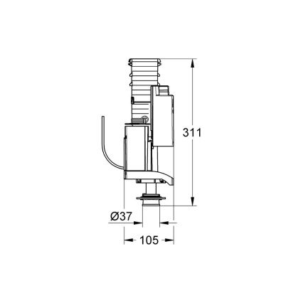 GROHE 42320000 - AV1 leeresztőszelep, fényes króm
