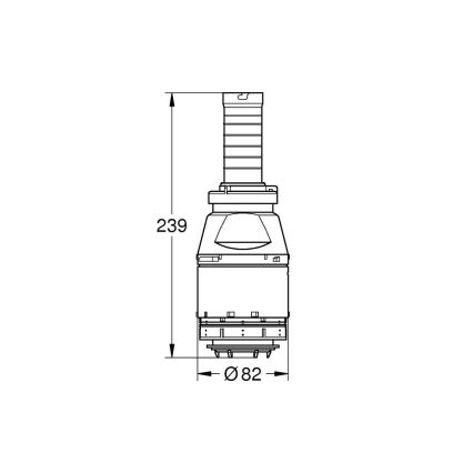 GROHE 42690000 - Servo öblítőszelep szelepülék és hosszabbító nélkül