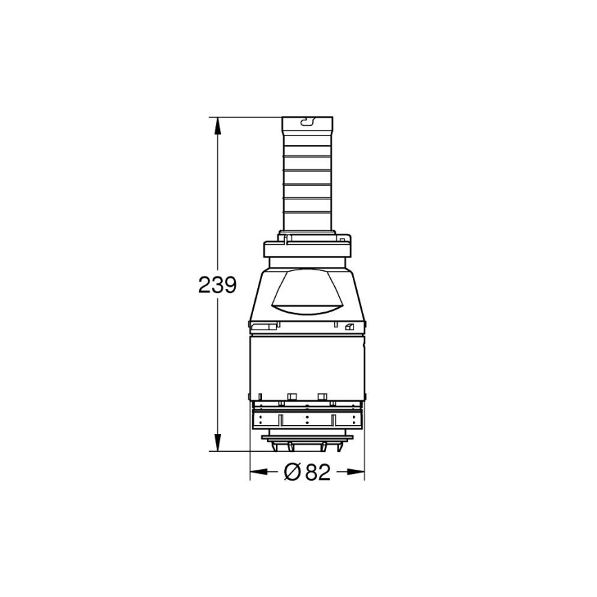 GROHE 42690000 - Servo öblítőszelep szelepülék és hosszabbító nélkül