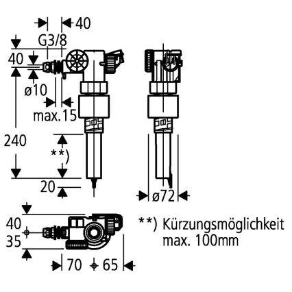 GROHE 43537000 - Fehér töltőszelep