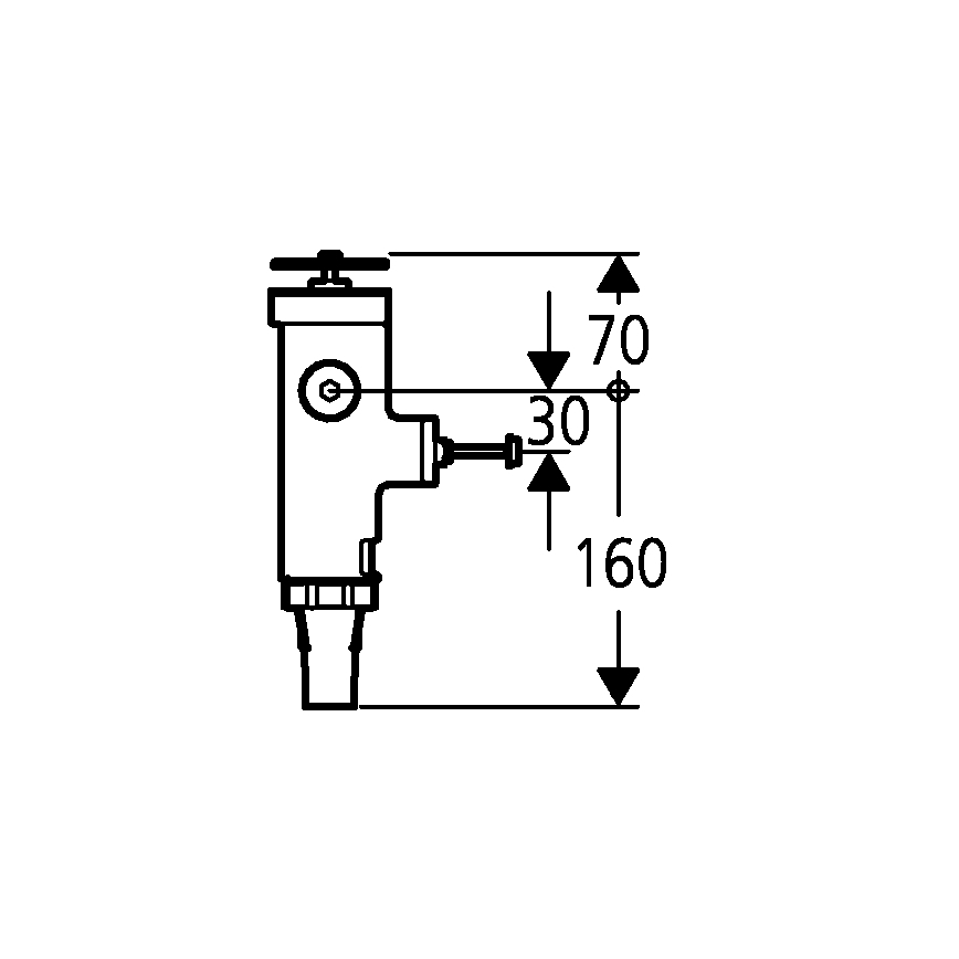 GROHE 43996000 - Nyomásos öblítőszelep RONDO 3”