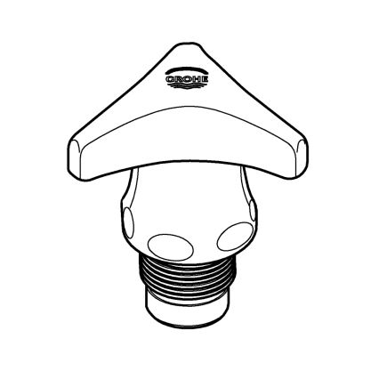 GROHE 45968000 - Fedél DN 15 TRECORN polírozott króm