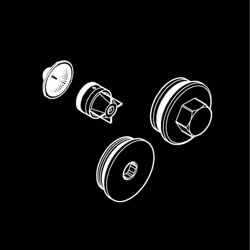 GROHE 47753000 - visszacsapó szelep, fényes króm