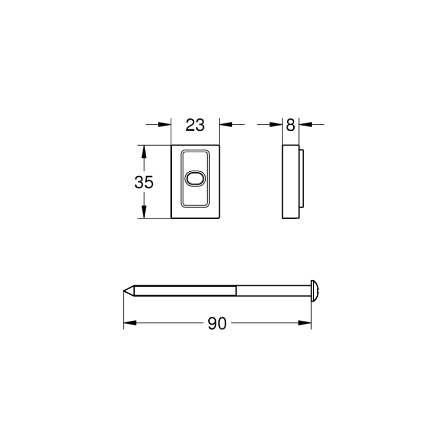 GROHE 48606001 - Távtartó alátét VITALIO UNIVERSAL fényes króm