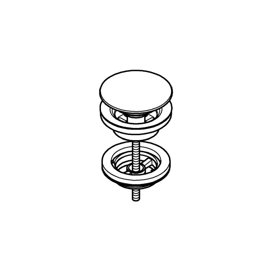 GROHE 65807000 - Lefolyószerelvény, fényes króm