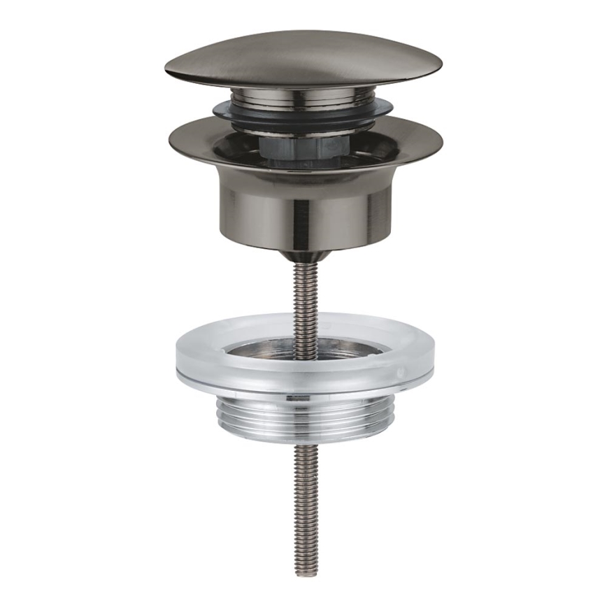 GROHE 65807AL0 - Grafitszínű lefolyószett mosdókhoz, túlfolyóval