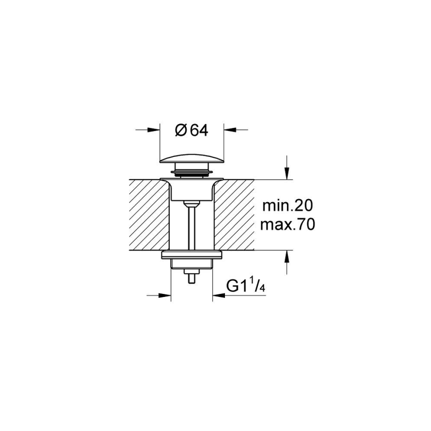 GROHE 65807DL0 - ESSENCE bronz lefolyószett