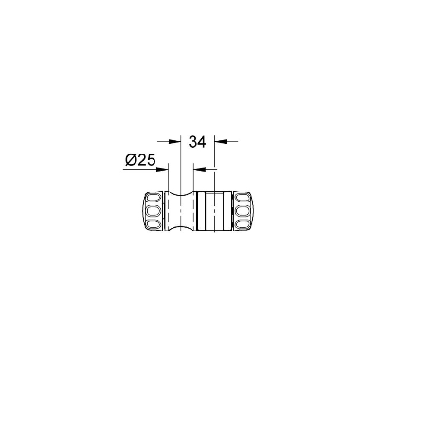 GROHE 7659000 - TEMPESTA csúszka zuhanyrudakhoz, 24,7 mm, fényes króm