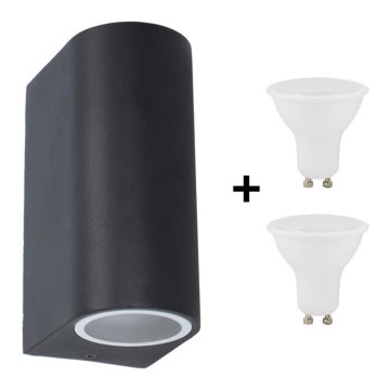 Grundig 07538 - LED Kültéri fali lámpa 2xGU10/4W/230V IP44