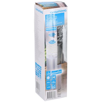 Grundig 14 - LED Napelemes lámpa mozgás- és szürkületérzékelővel LED 1xAAA 600 mAh IP44