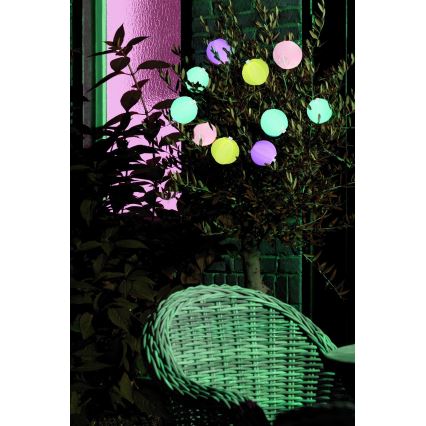 Grundig 14106 - LED napelemes fényfüzér 2,4 m 10xLED/1,2V 600 mAh