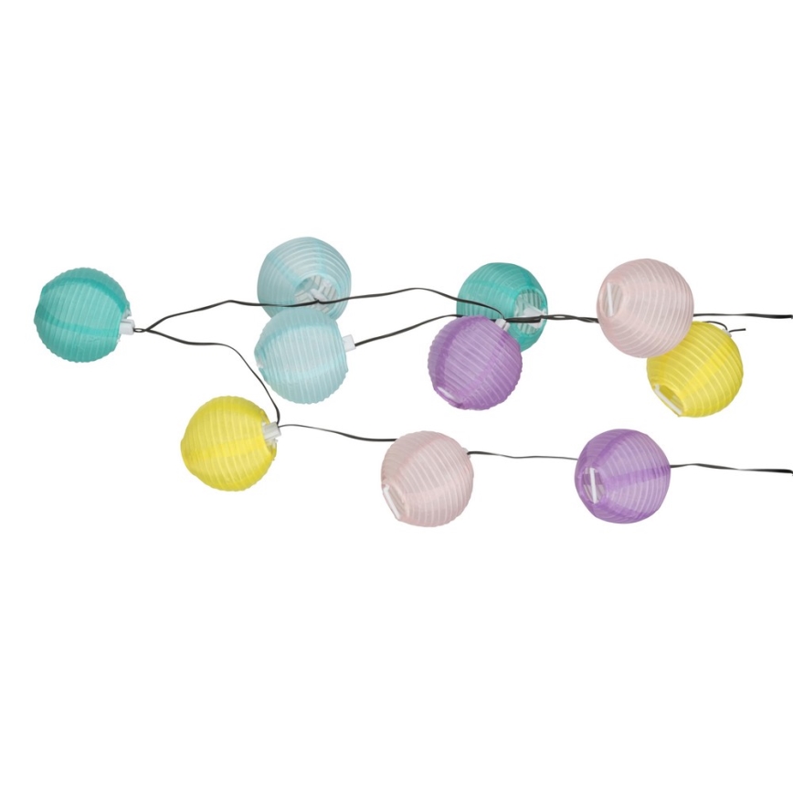 Grundig 14106 - LED napelemes fényfüzér 2,4 m 10xLED/1,2V 600 mAh