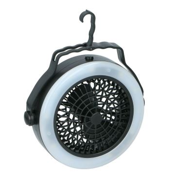 Grundig - Hordozható ventilátor LED világítással LED/3xAA