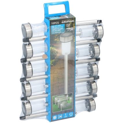 Grundig - KÉSZLET 10x LED Szolár lámpa LED/1,2V