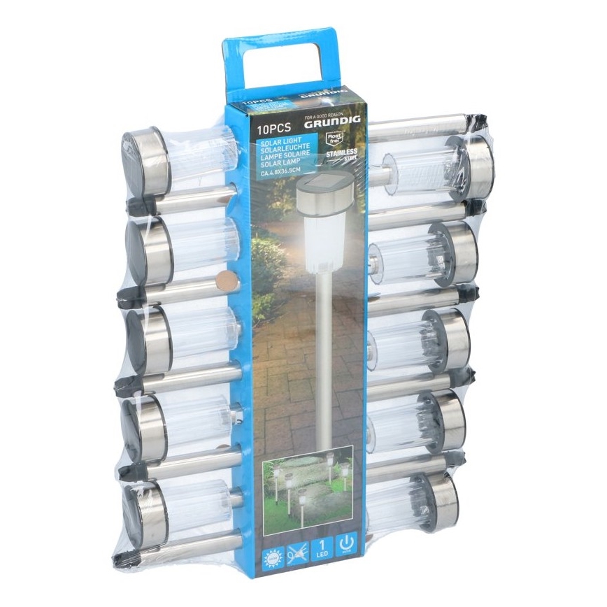 Grundig - KÉSZLET 10x LED Szolár lámpa LED/1,2V