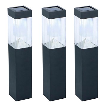 Grundig - KÉSZLET 3x Napelemes lámpa LED/1,2V 6,5x35,5cm